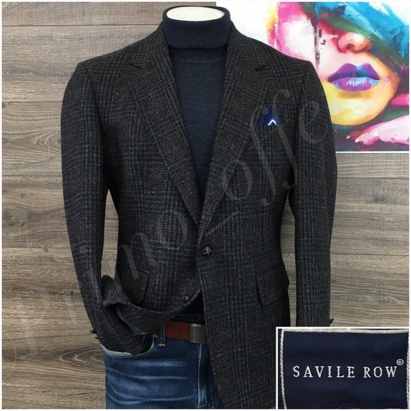Savile Row Suits & Blazers Vintage Savile Row Mens Tweed Blazer Sport Coat Sport Jacket 42r
